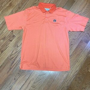 Cutter & Buck Men’s Auburn Tigers Orange Golf Polo Size XL Embroidered Logo